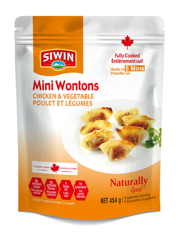 Chicken and Vegetable Mini Wontons