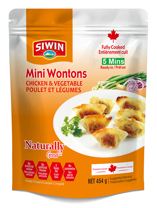 Chicken and Vegetable Mini Wontons