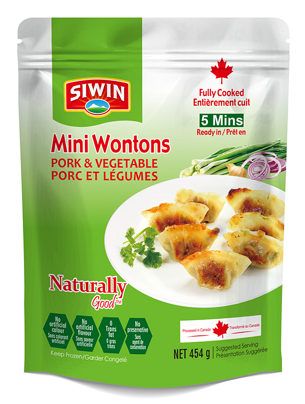 Pork and Vegetable Mini Wontons